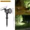 RGB Solar Spotlight Outdoor Garden Light With Adjustable Angle And Ground Stake 6