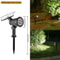 RGB Solar Spotlight Outdoor Garden Light With Adjustable Angle And Ground Stake 6