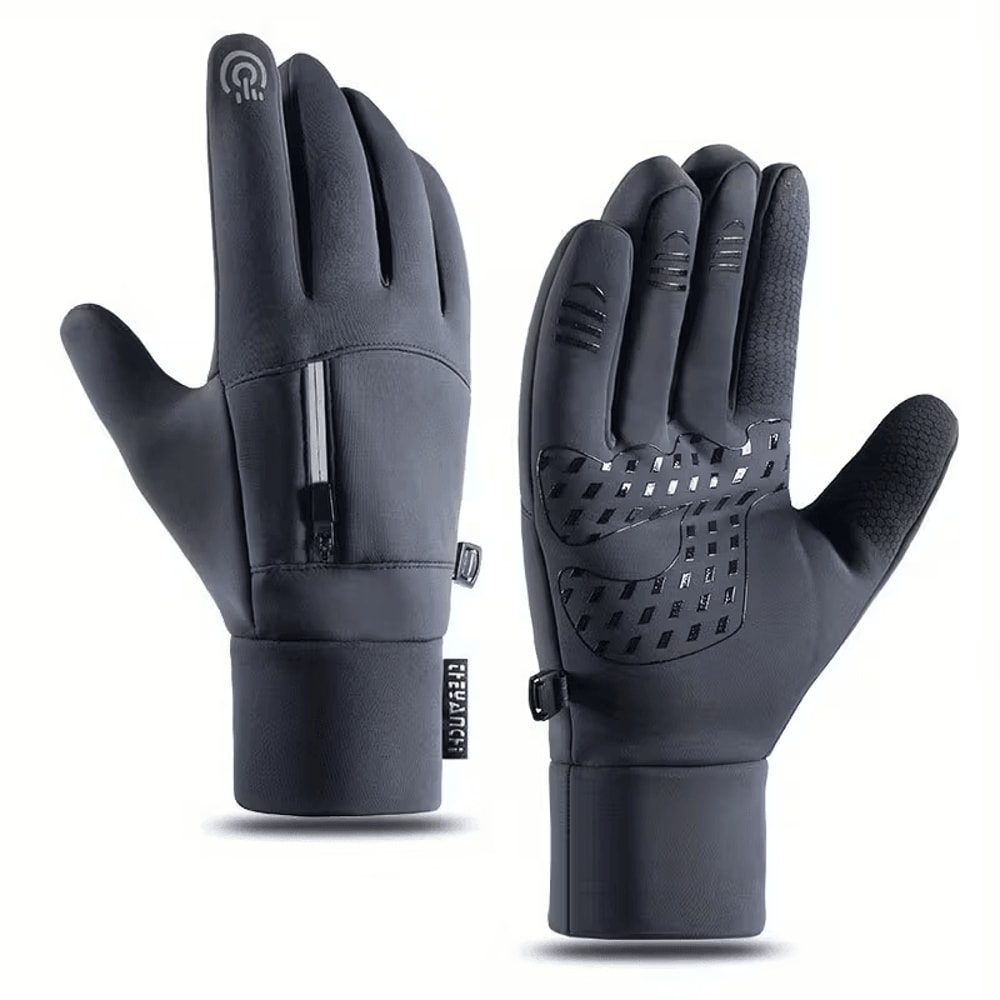 Gloves for shoveling snow in driveway