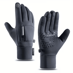unisex waterproof winter gloves with touchscreen fingers & anti-slip grip for cold weather