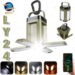 rechargeable folding led camping lantern with solar charging