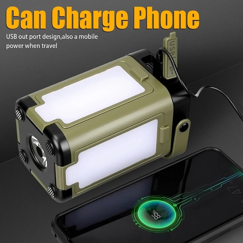 Rechargeable Folding LED Camping Lantern With Solar Charging 3