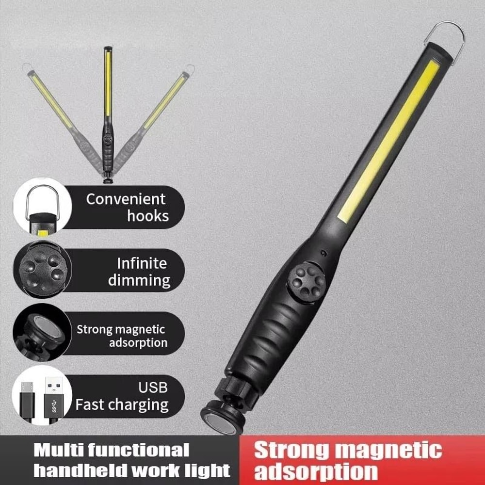 Rechargeable COB LED Magnetic Work Light For Car Repair And Home Use 5