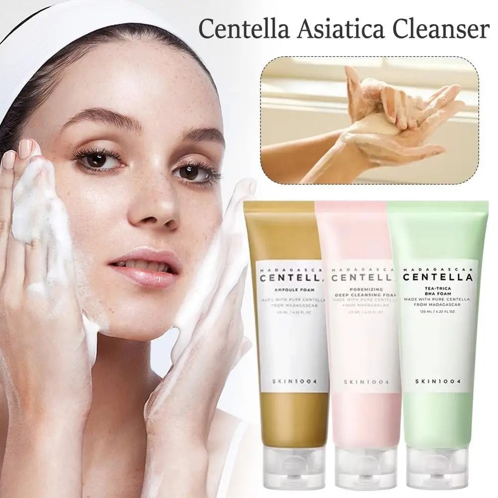 Centella Asiatica Deep Cleansing Foam Facial Cleanser For Oil Control And Soothing Care 1