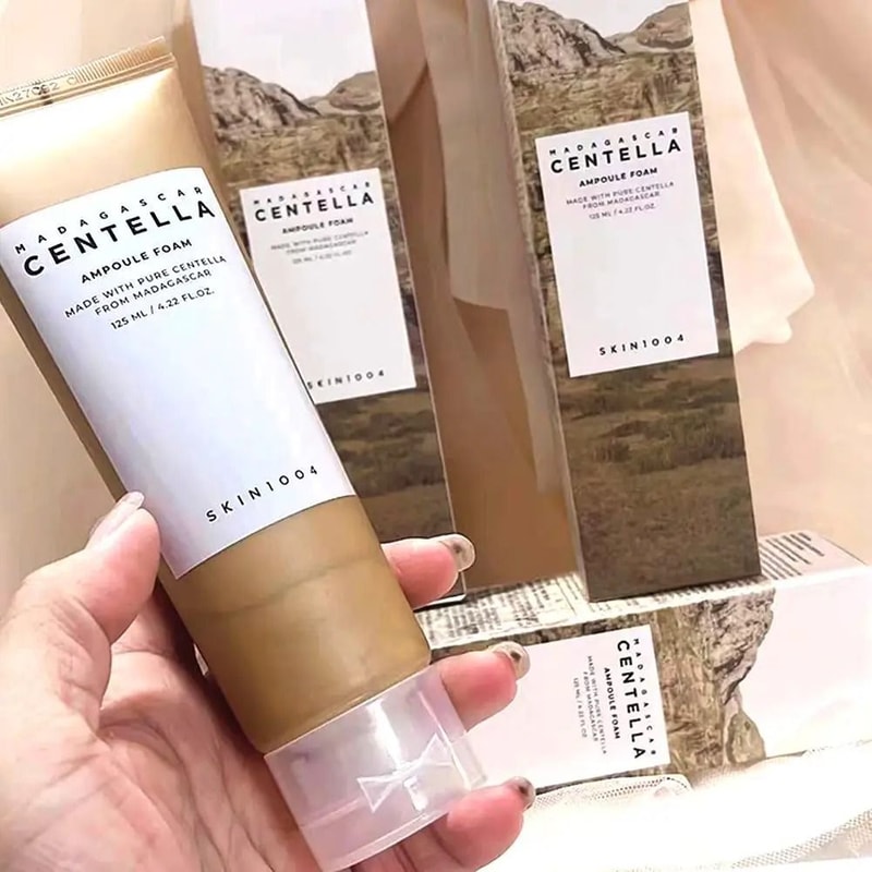 Centella Asiatica Deep Cleansing Foam Facial Cleanser For Oil Control And Soothing Care 3