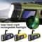 Solar Powered LED Flashlight With Hand Crank For Camping And Emergency Use 5