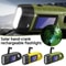 Solar Powered LED Flashlight With Hand Crank For Camping And Emergency Use 5