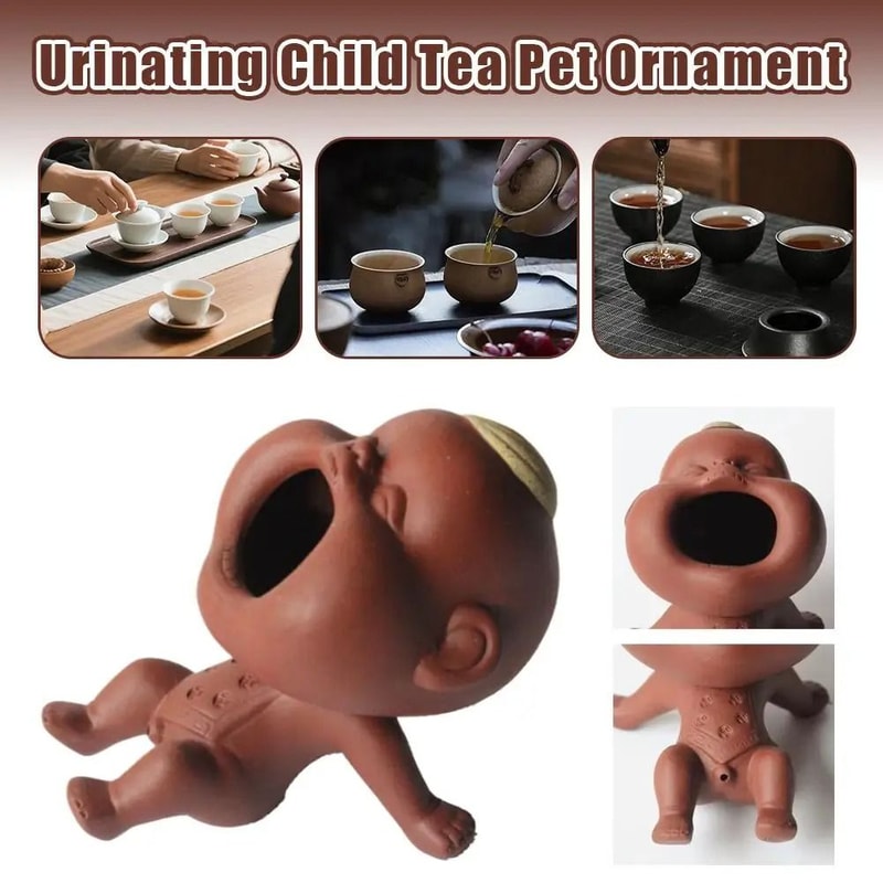 Purple Clay Tea Pet Figurine Decorative Tea Table Ornament 1