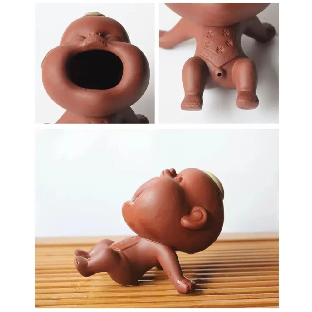 Purple Clay Tea Pet Figurine Decorative Tea Table Ornament 2