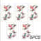 Christmas Bird And Tree Branch Window Static Stickers Set 9