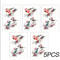 Christmas Bird And Tree Branch Window Static Stickers Set 9