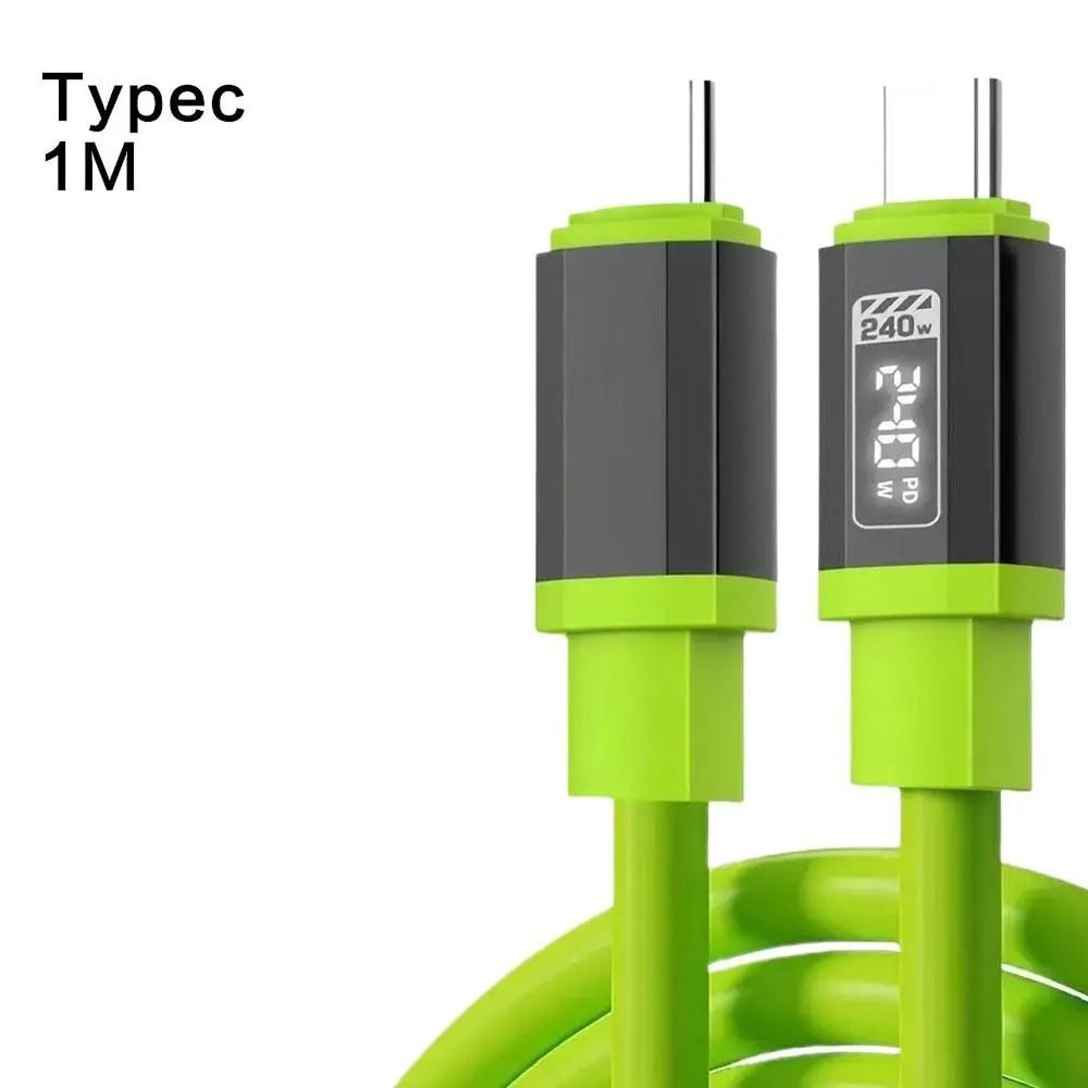 240W USB Type C To Type C Fast Charging Cable For Phones And Devices 7