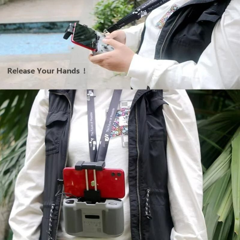 Remote Controller Neck Lanyard Strap With Fixed Clip For DJI Drone Controllers 2