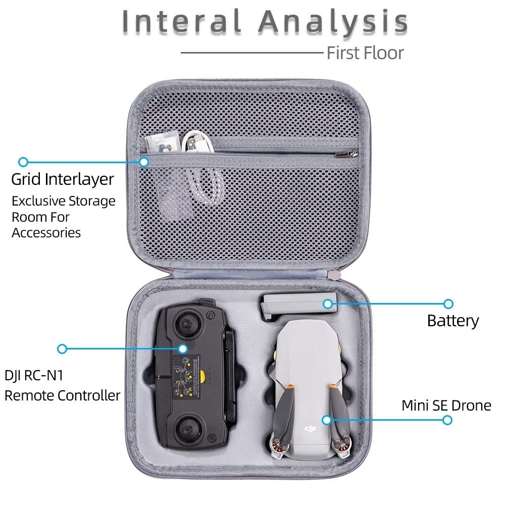 Portable Storage Carrying Case For DJI Mini SE And Mavic Mini Drone Accessories 2