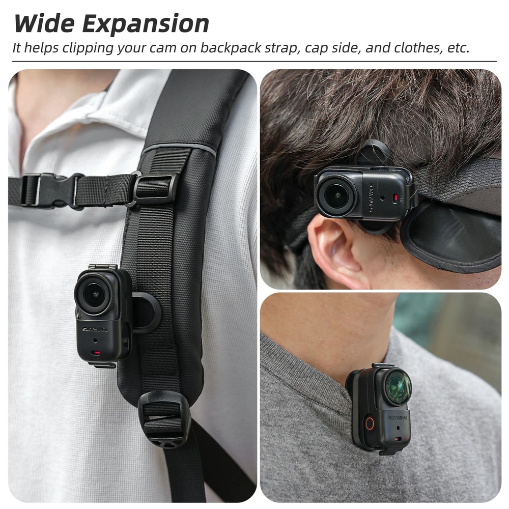 360 Degree Rotating Backpack Clip Mount For DJI Osmo Nano 2