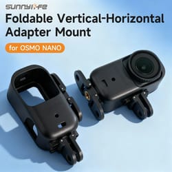 foldable protective frame mount for dji osmo nano vertical and horizontal shooting