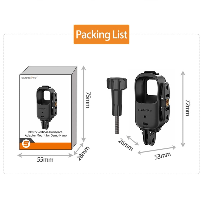 Foldable Protective Frame Mount For DJI Osmo Nano Vertical And Horizontal Shooting 6