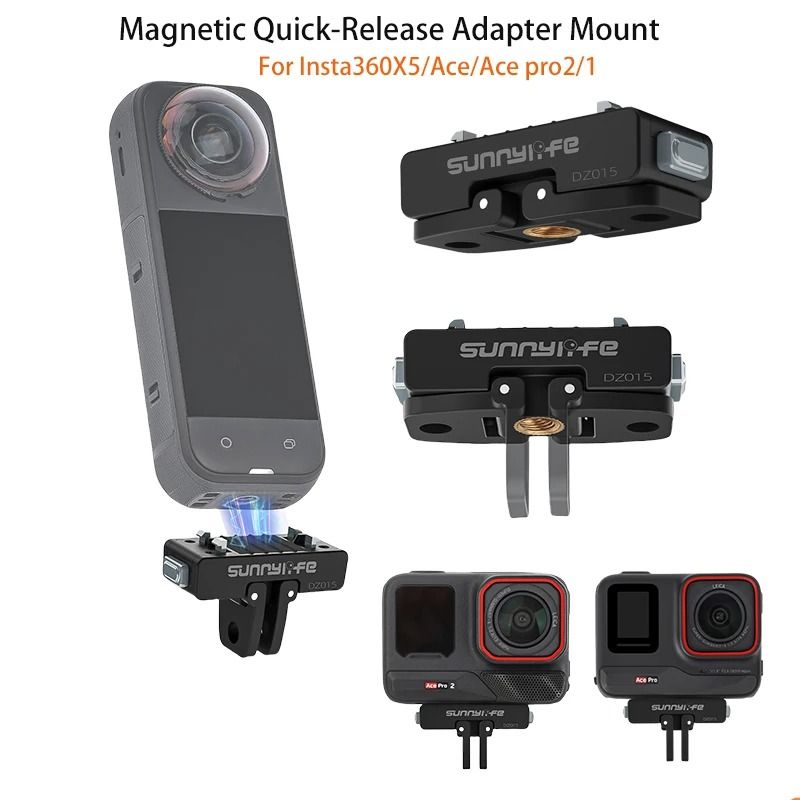 Magnetic Quick Release Base Mount For Insta360 X5 And Ace Pro Cameras 0