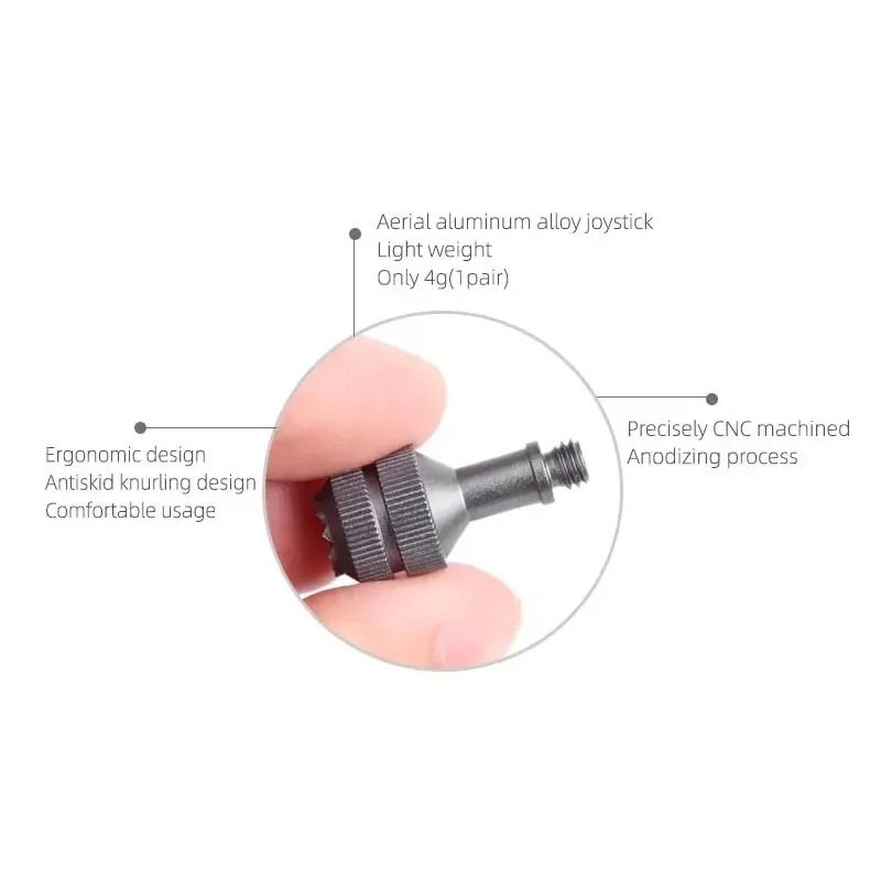 Aluminum Alloy Control Stick Joysticks For DJI RC N1 And RC N2 Controllers 4