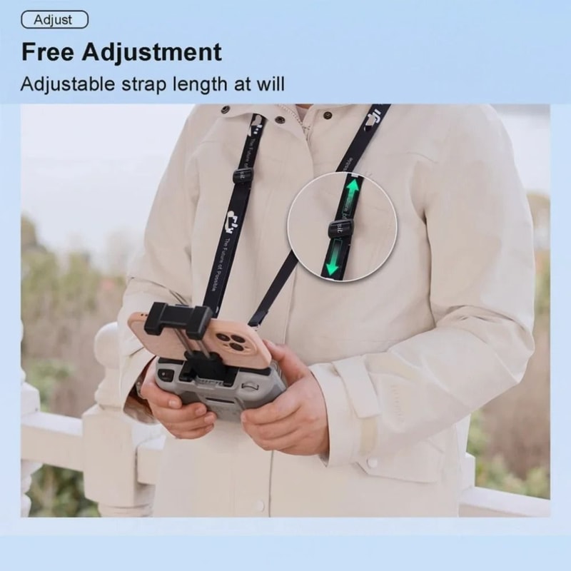 Adjustable Remote Controller Lanyard Neck Strap For DJI RC N1 N2 N3 Controllers 2