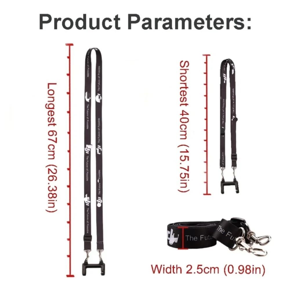 Adjustable Remote Controller Lanyard Neck Strap For DJI RC N1 N2 N3 Controllers 5