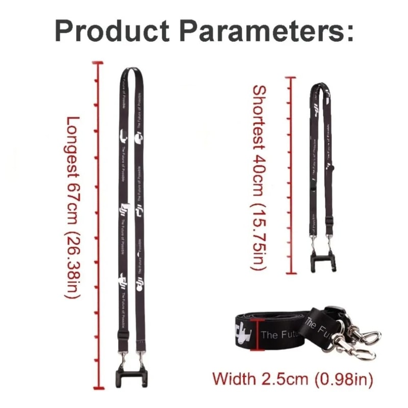 Adjustable Remote Controller Lanyard Neck Strap For DJI RC N1 N2 N3 Controllers 5