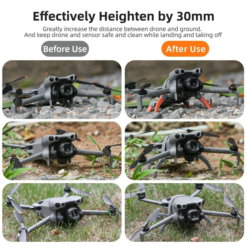 Foldable Spider Landing Gear Height Extension For DJI Mini 5 Pro Drone 3