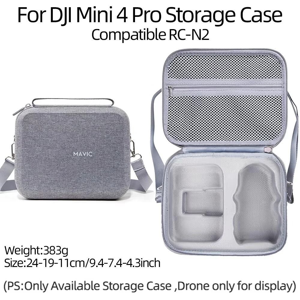 Portable Shoulder Storage Bag Carrying Case For DJI Mini 4 Pro Drone And RC Controllers 6