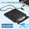 External USB DVD CD Writer Drive USB 30 Type C Portable Optical Disc Reader 0