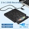 External USB DVD CD Writer Drive USB 30 Type C Portable Optical Disc Reader 0