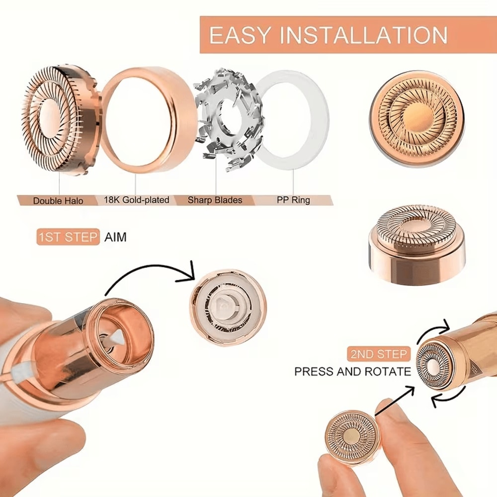 Replacement Heads for Facial Hair Removal