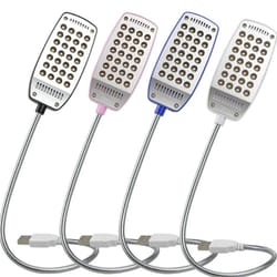 usb led book light with flexible neck and eye protection