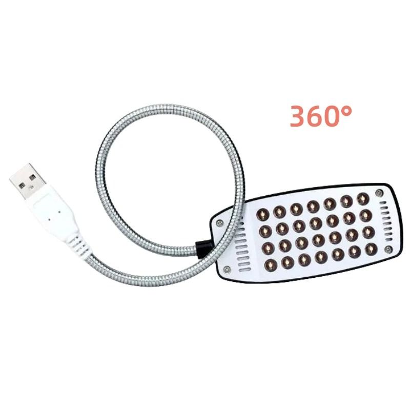 USB LED Book Light With Flexible Neck And Eye Protection 3