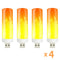 USB LED Flame Effect Light Bulb With Flickering Fire Simulation 0