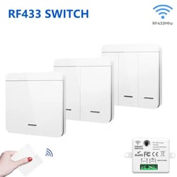 rf 433mhz wireless light switch receiver and wall panel controller