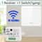 RF 433MHz Wireless Light Switch Receiver And Wall Panel Controller 12
