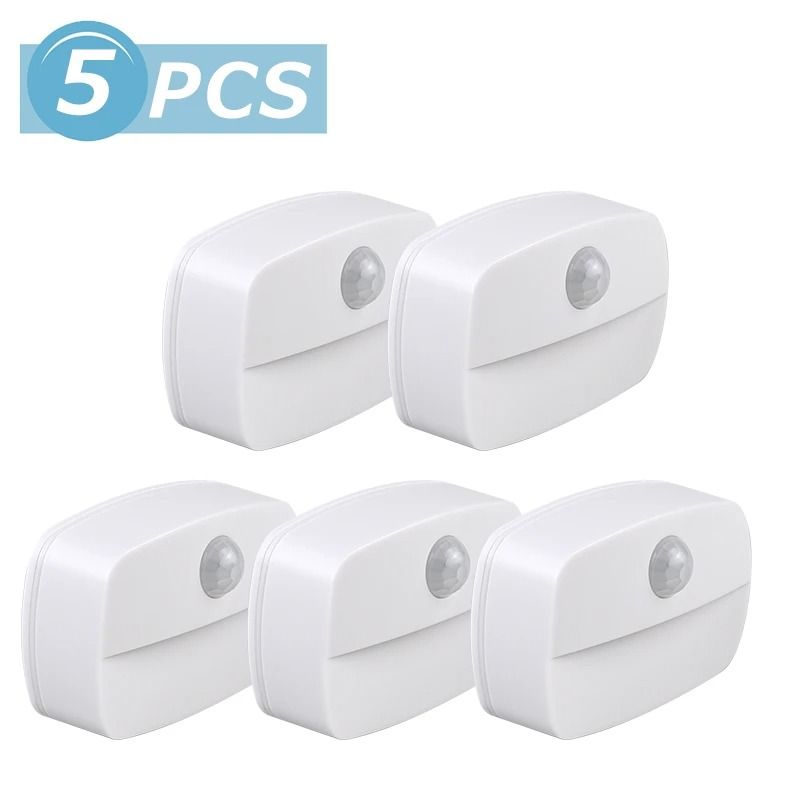 Mini LED Motion Sensor Night Light Plug In With Warm White Glow 10