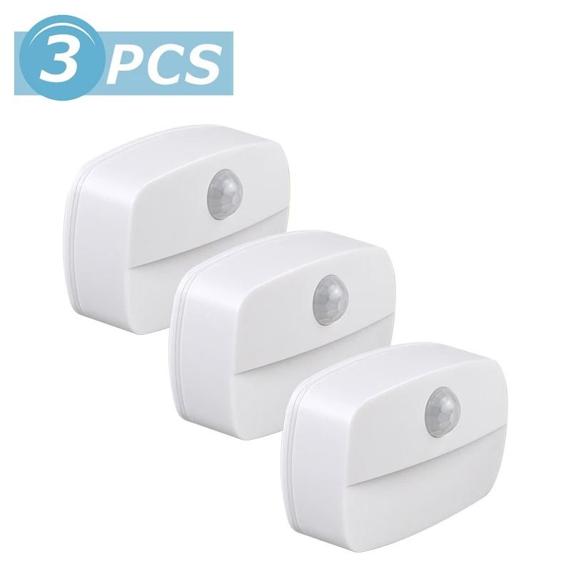 Mini LED Motion Sensor Night Light Plug In With Warm White Glow 11