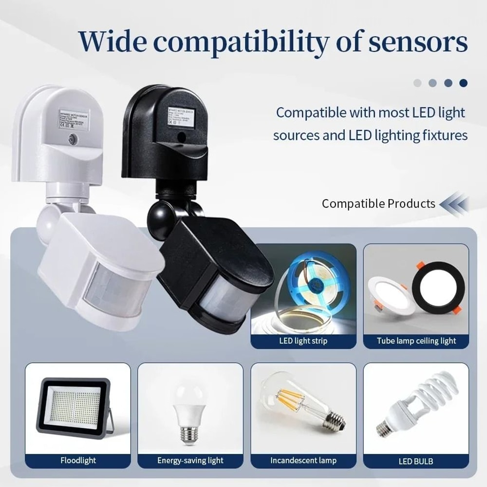 PIR Motion Sensor Automatic Infrared Light Switch For Indoor And Outdoor Use 3