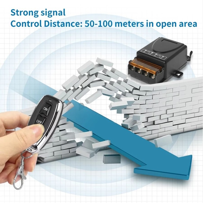 RF 433MHz Wireless Remote Control Relay Switch For Pumps And Appliances 4