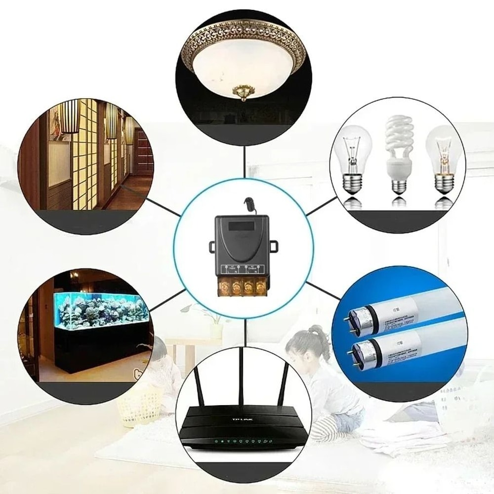 RF 433MHz Wireless Remote Control Relay Switch For Pumps And Appliances 5