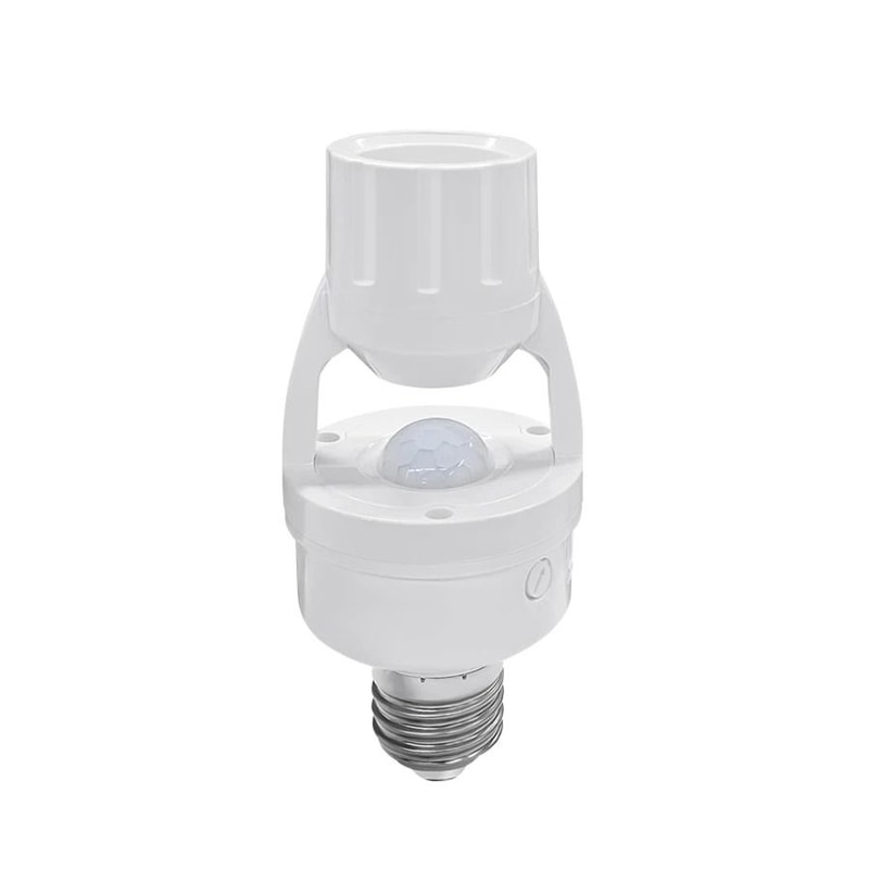 Smart PIR Motion Sensor E27 Bulb Socket Auto On Off Light Switch 6