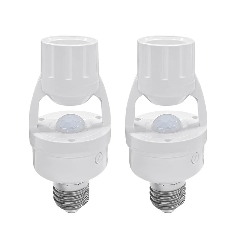 Smart PIR Motion Sensor E27 Bulb Socket Auto On Off Light Switch 7