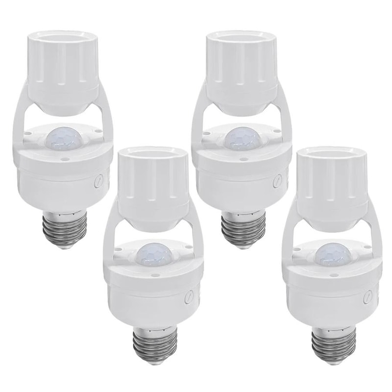 Smart PIR Motion Sensor E27 Bulb Socket Auto On Off Light Switch 8