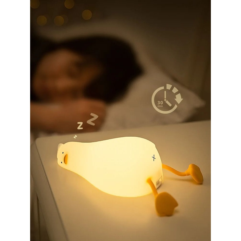 Rechargeable Duck Night Light Silicone LED Lamp For Kids Bedroom 6
