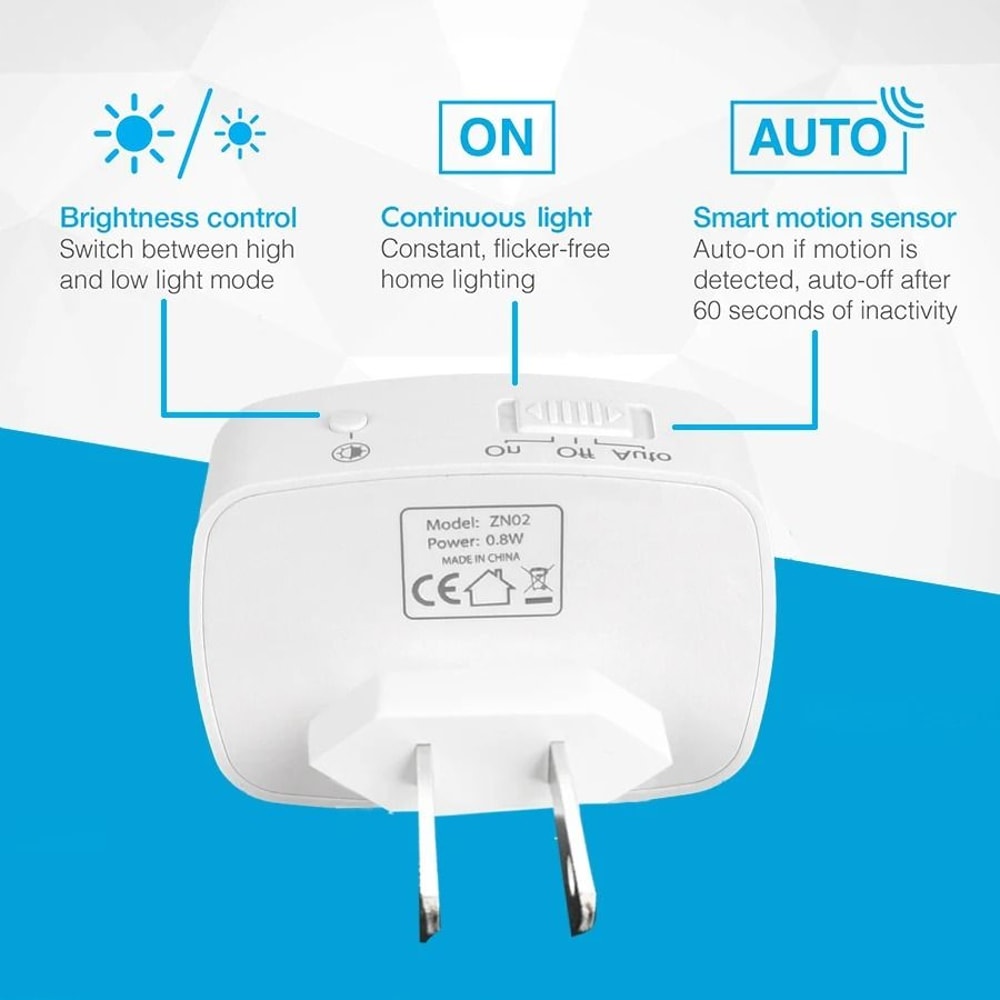 Mini LED Night Light With PIR Motion Sensor For Bedroom And Hallway 7