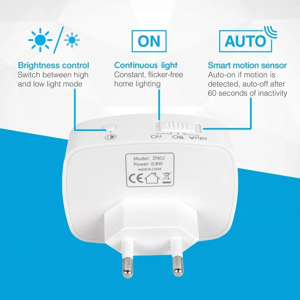 Mini LED Night Light With PIR Motion Sensor For Bedroom And Hallway 8