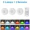 Rechargeable RGB LED Spotlight Wireless Remote Cabinet Light 9