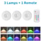 Rechargeable RGB LED Spotlight Wireless Remote Cabinet Light 9