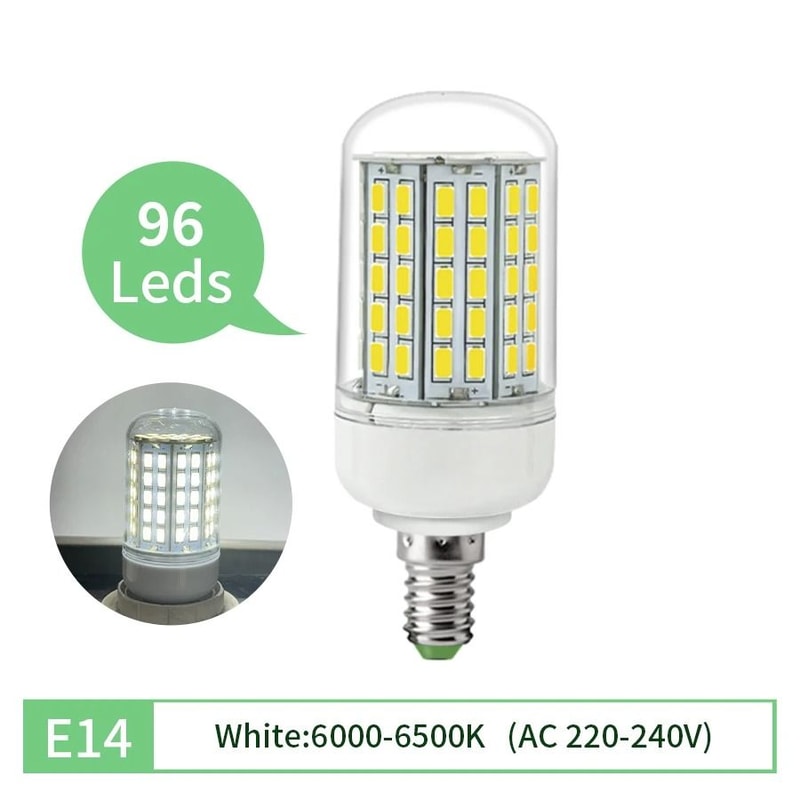 LED Corn Bulb E27 E14 High Brightness Energy Saving Light For Ceiling Chandeliers And Home Lighting 12